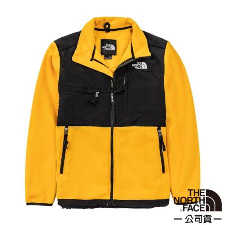 【The North Face】男款 經典ICON 抓絨立領外套.舒適立領/聚熱抓絨面料/4UD2-56P 黃色V✿30E010